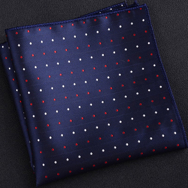 Men'S Suit Small Square Scarf Factory Fashion Polyester Fashion Accessories Vintage Embroidery Pattern Pocket Towel Men'S Clothing - Image 3