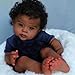 GYCV Lifelike Black Reborn Baby Dolls Boy 20 Inch Realistic Newborn Doll Brown Skin African American Baby Doll Curly Hair Toddler Baby Dolls that Look Real Reborn Babies Toys Gift for Kids - Image 3