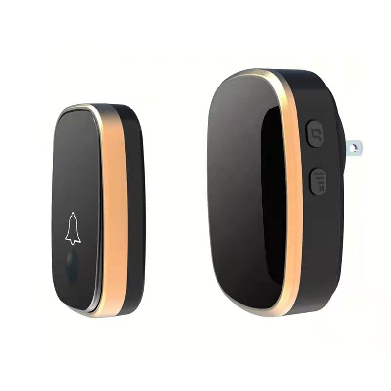 LUAMB Wireless Doorbell, 1,000ft Range Loud Enough with 5 Volume Levels and Mute Mode Door Chimes LED Flashing - Image 1
