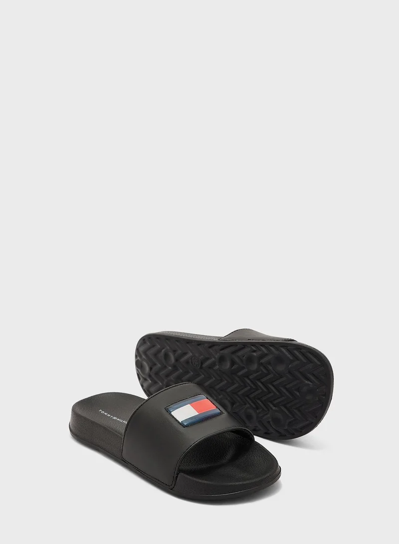 TOMMY HILFIGER Kids Flag Pool Slides
