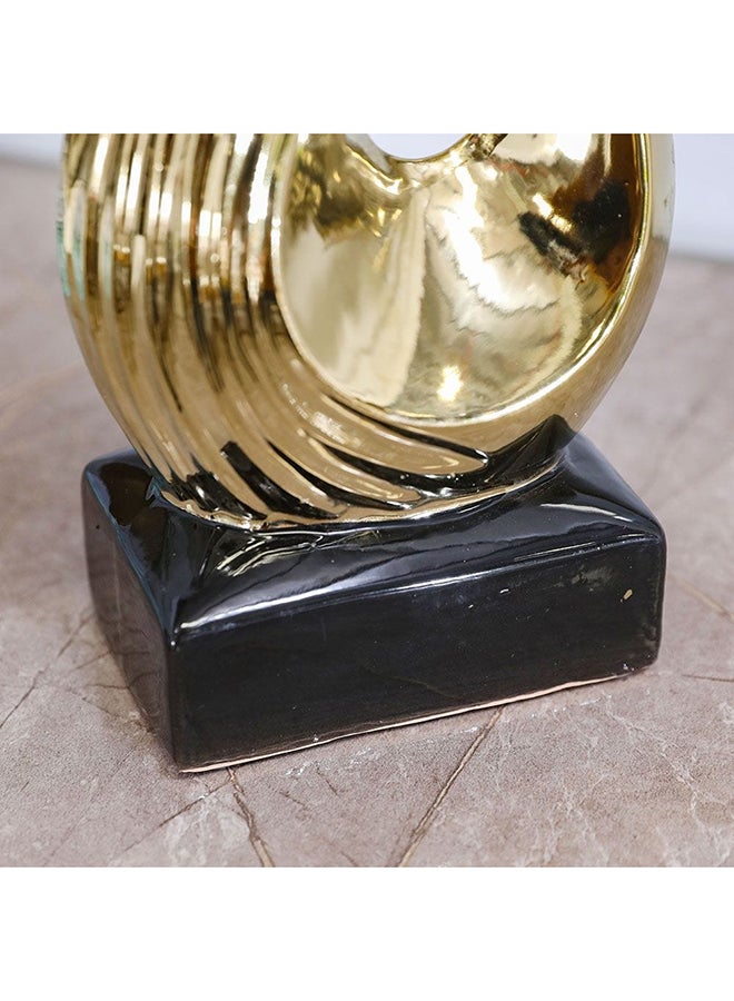 DANUBE HOME Liana Gold Decor Accents Best Friend Gold Home Decor Resin Abstract Shelf Decor Modern Bookshelf Decorations for Home Living Room Office Table Desk Decor 15.3X7.8X36.5Cm  - Image 4