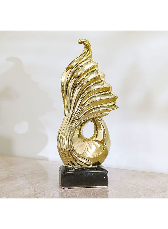 DANUBE HOME Liana Gold Decor Accents Best Friend Gold Home Decor Resin Abstract Shelf Decor Modern Bookshelf Decorations for Home Living Room Office Table Desk Decor 15.3X7.8X36.5Cm  - Image 2