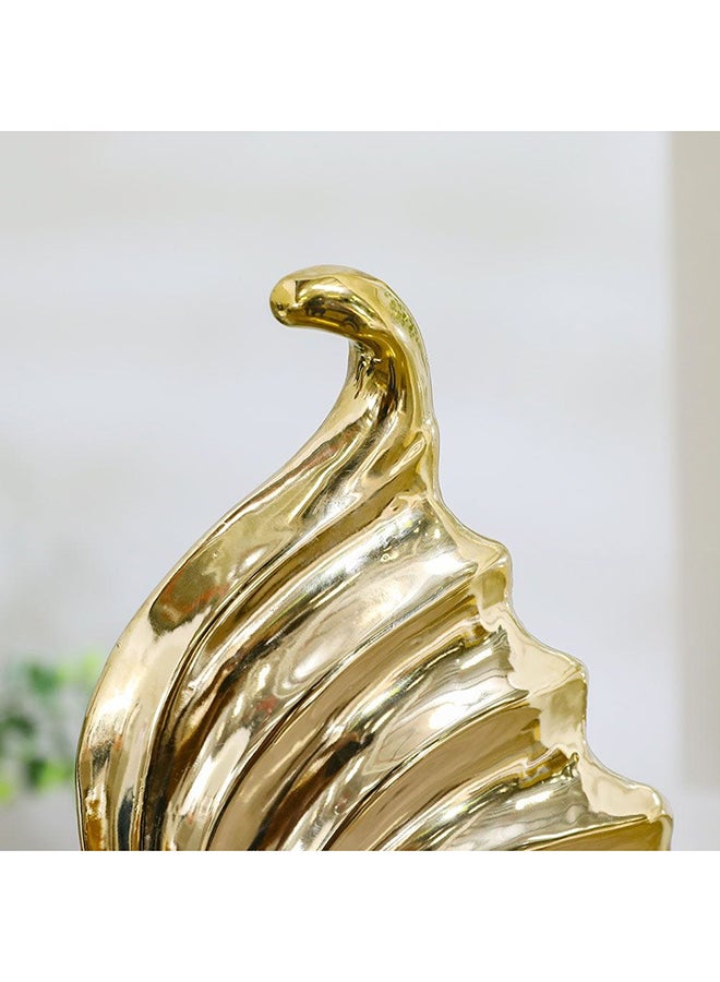 DANUBE HOME Liana Gold Decor Accents Best Friend Gold Home Decor Resin Abstract Shelf Decor Modern Bookshelf Decorations for Home Living Room Office Table Desk Decor 15.3X7.8X36.5Cm  - Image 3