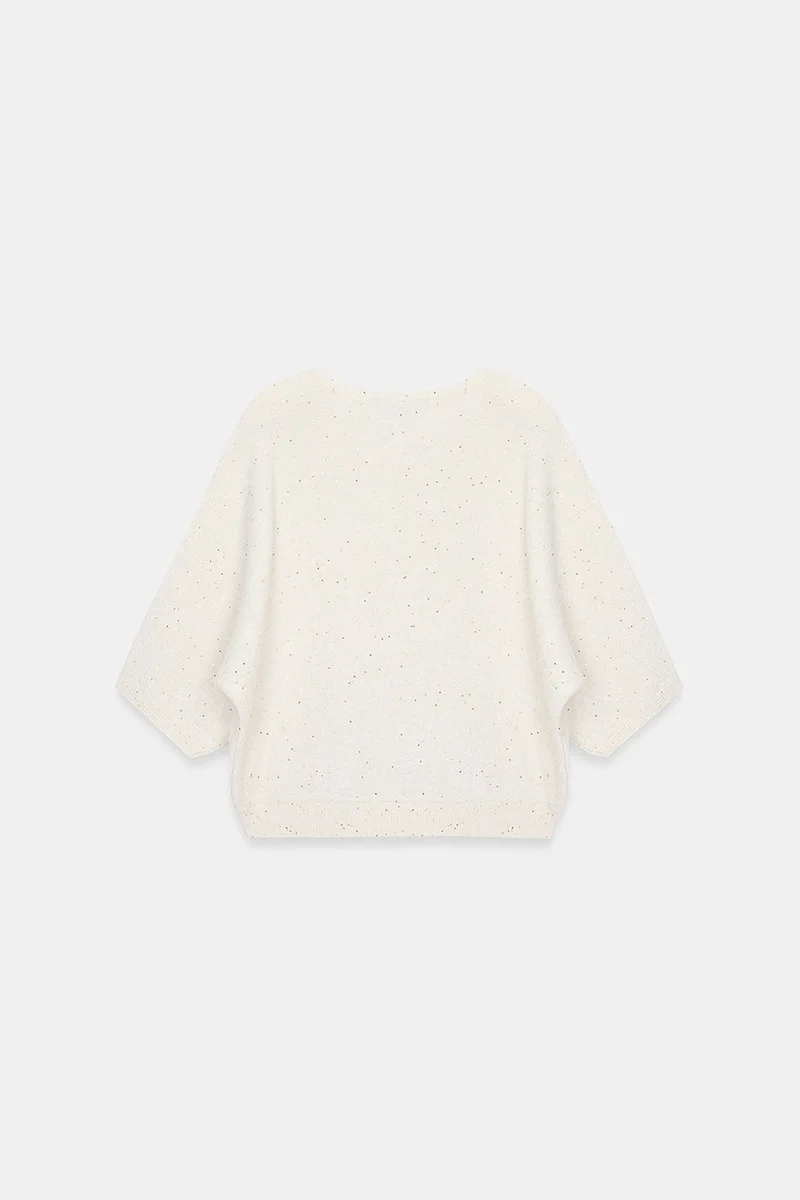 Dilvin Oatmeal Natural DILVIN Women's Knit Sweater for Women | Best Price UAE