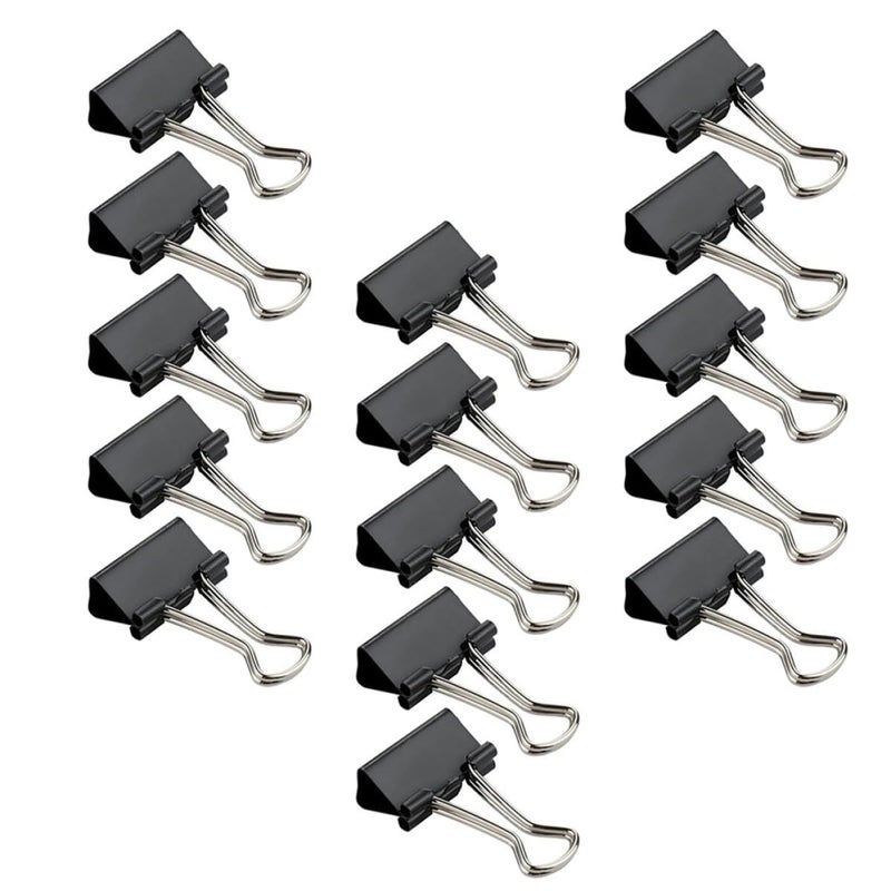 36 Pcs Black Metal Binder Clips 32mm Long Tail Document Office Supplies - Image 2
