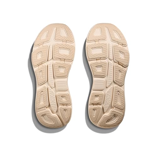 Hoka Men's Bondi 9 Sneaker, Oatmeal/Oat Milk, 11 - Image 3