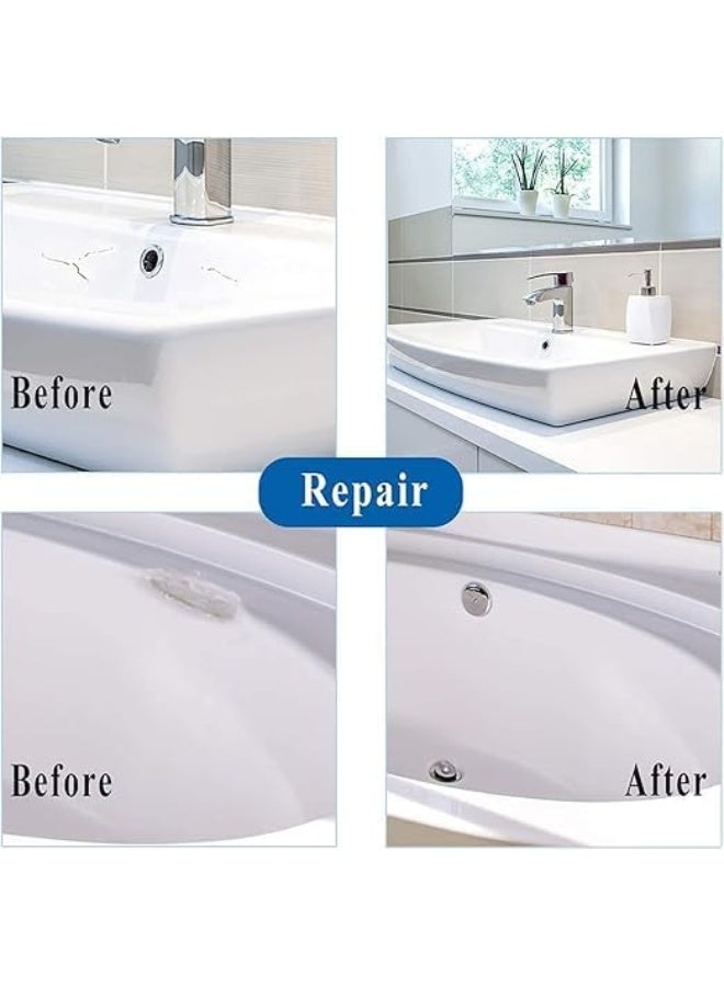 Biella White Ceramic Spray For Bathtub And Tile Restoration  Crack Filling And Coating For Bathtubs, Washbasins, Ceramic Statues, And Household Items -400 Ml  - Image 2