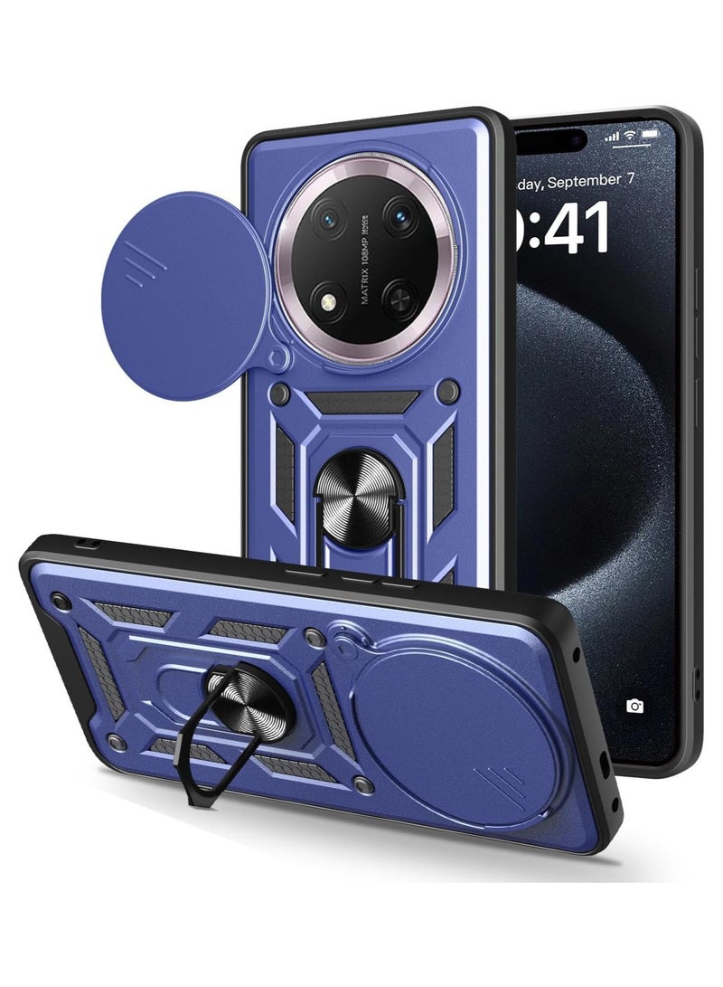 Shield Full Protection Case With Metal Ring &Slide Camera Cover For honor x9c cover 