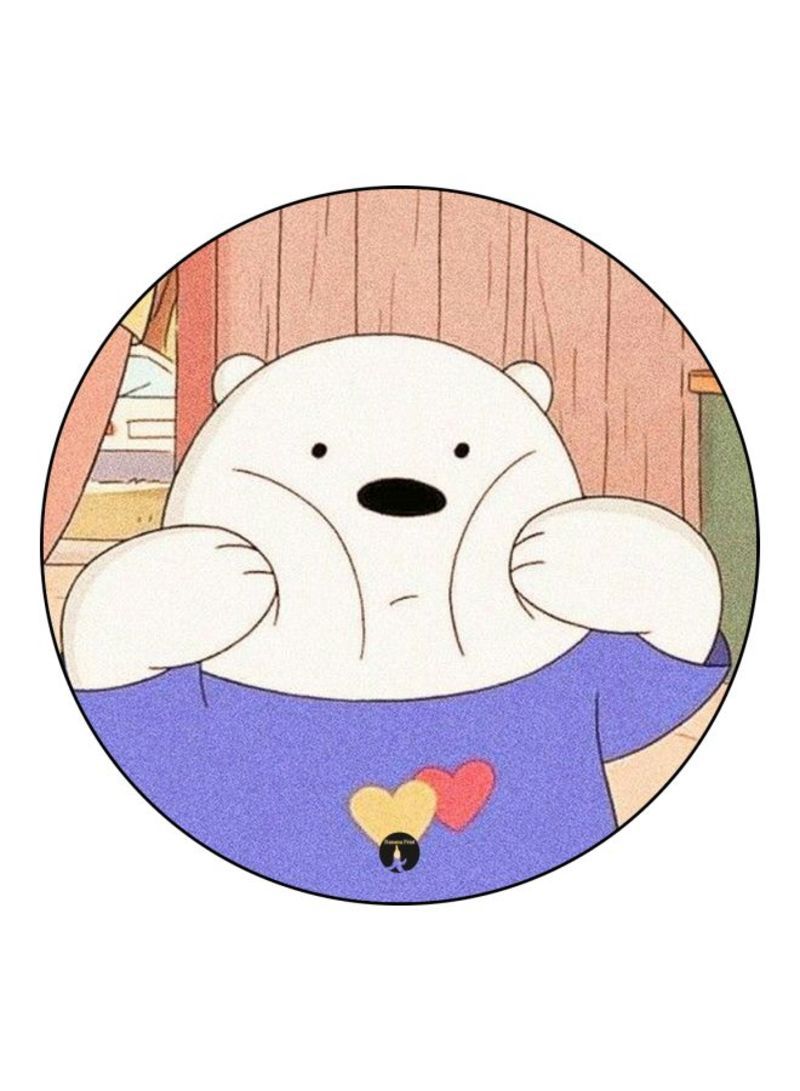 RKN We Bare Bears Printed Fridge Magnet  White/Purple/Brown - Image 2
