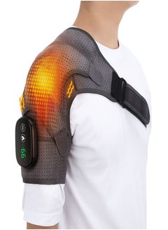 Joshberg Wireless 3 in 1 Electric Shoulder Heating Pad, Heated Shoulder Straps with LED Display, 3 Level Support Braces, Relieve Arthritis Joint Injury Pain, Healthy Relaxation (Gray)  - Image 1