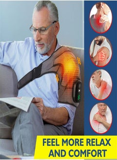 Joshberg Wireless 3 in 1 Electric Shoulder Heating Pad, Heated Shoulder Straps with LED Display, 3 Level Support Braces, Relieve Arthritis Joint Injury Pain, Healthy Relaxation (Gray)  - Image 5