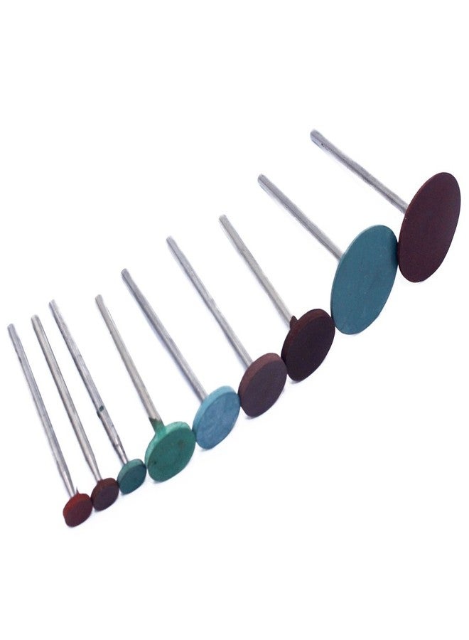 PHYHOO Polishing Burr Jewelry Polishing Rubber Rotary Tools Accessories Diamond-in-Rubber Emery Polishing Bit Set Metal, Glass, Stone, Tile 26 Pieces - Image 2