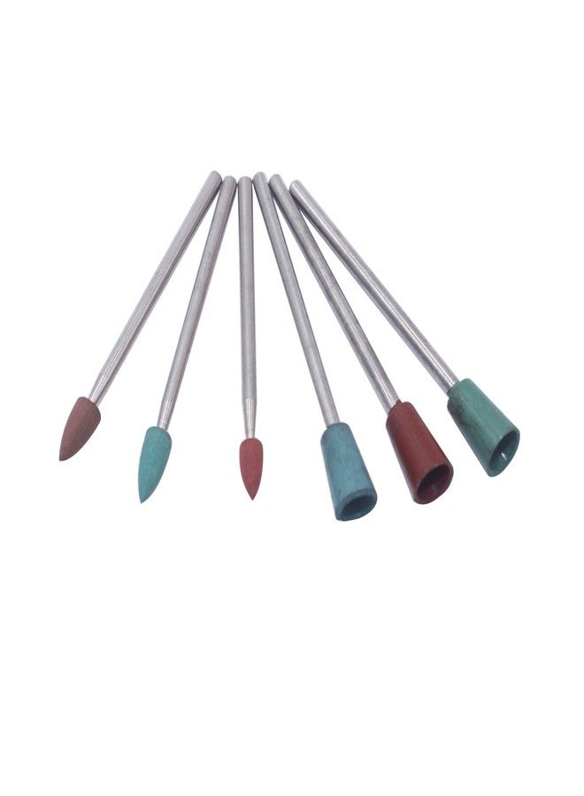 PHYHOO Polishing Burr Jewelry Polishing Rubber Rotary Tools Accessories Diamond-in-Rubber Emery Polishing Bit Set Metal, Glass, Stone, Tile 26 Pieces - Image 5