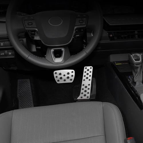 CKE for 9th Gen Camry Compatible with Toyota Camry 2025 Accessories Aluminum Sporty Car Pedals Foot Pedal Covers Brake and Gas Pedal Pads -Silver - Image 5