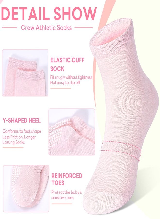 Tphon Kids Non Slip Toddler Girls Grip Socks 12 Pairs Anti Skid Sticky Socks for 5-7 Years Infants Baby Children - Image 2