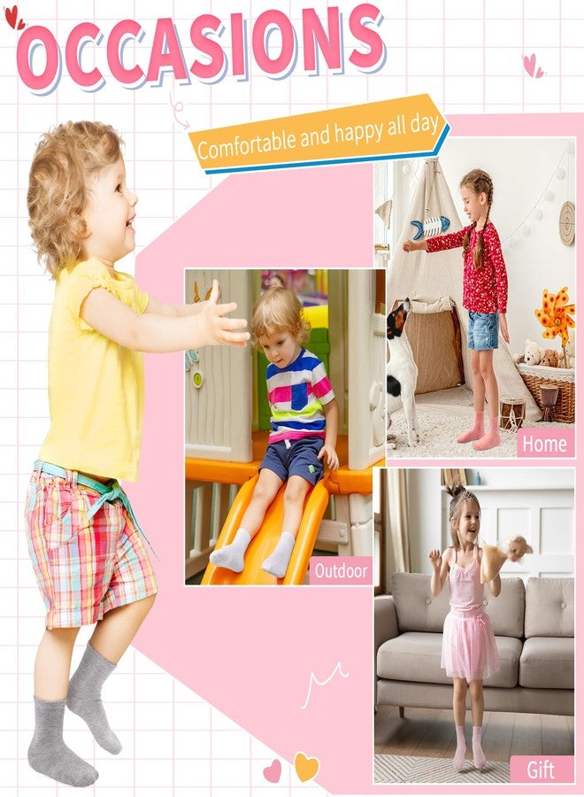 Tphon Kids Non Slip Toddler Girls Grip Socks 12 Pairs Anti Skid Sticky Socks for 5-7 Years Infants Baby Children - Image 5