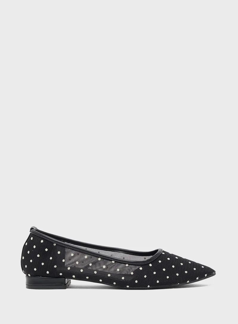Ginger Pointed Ballerina Flat