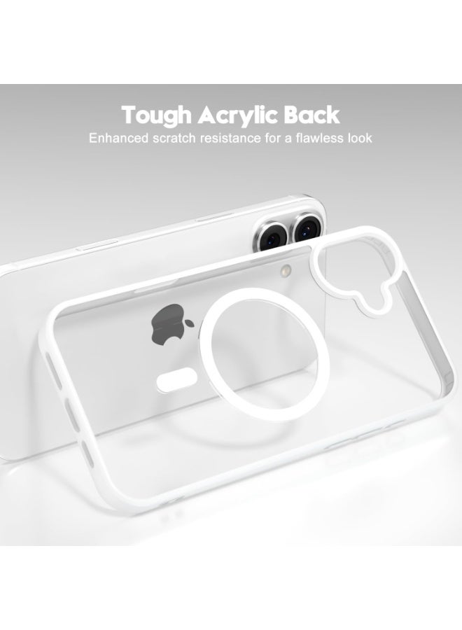 ACLIX Magnetic clear case for iPhone 17, High Grade Drop Protection with Shockproof Strip, Translucent Back Phone Case | White - Image 4