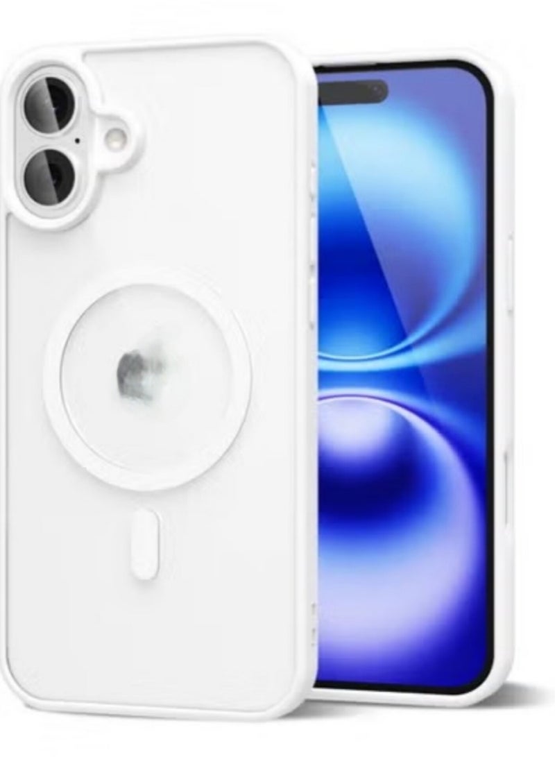 ACLIX Magnetic clear case for iPhone 17, High Grade Drop Protection with Shockproof Strip, Translucent Back Phone Case | White - Image 1