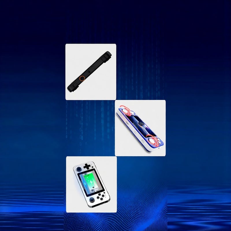 ANBERNIC Handheld Game Console, Portable Game Console with 3.5 Inch IPS Screen Double 3D Rocker Supports TF Extend 256GB, 3.5mm Sound Headphones Purple - Image 5