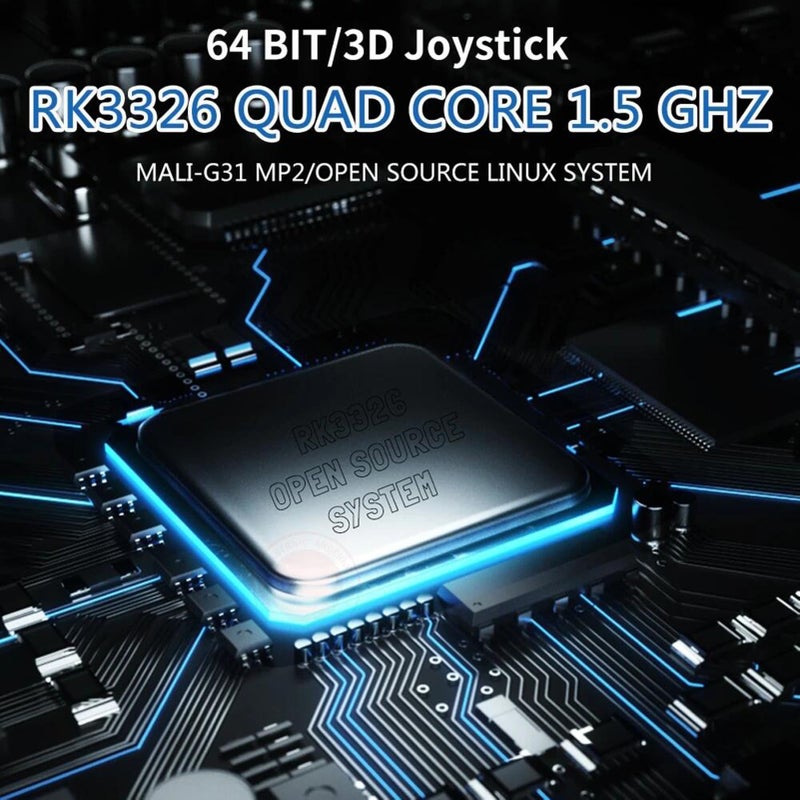 ANBERNIC Handheld Game Console, Portable Game Console with 3.5 Inch IPS Screen Double 3D Rocker Supports TF Extend 256GB, 3.5mm Sound Headphones Purple - Image 2