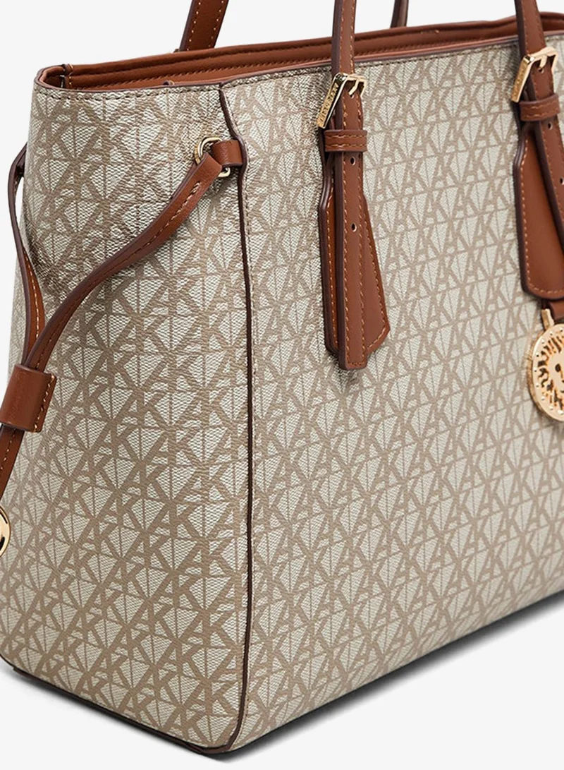 ANNE KLEIN  Anne Klein Monogram Patterned Pu Tote Bag for Women | Best Price UAE