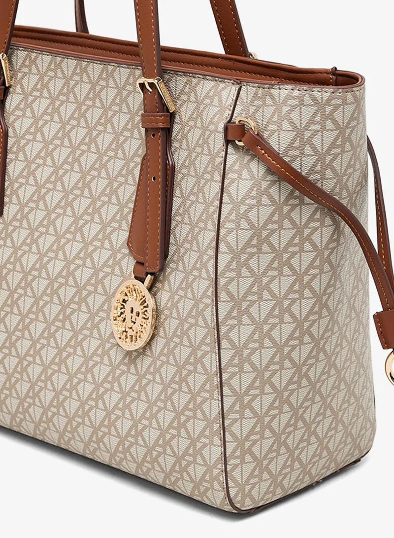 ANNE KLEIN  Anne Klein Monogram Patterned Pu Tote Bag for Women | Best Price UAE