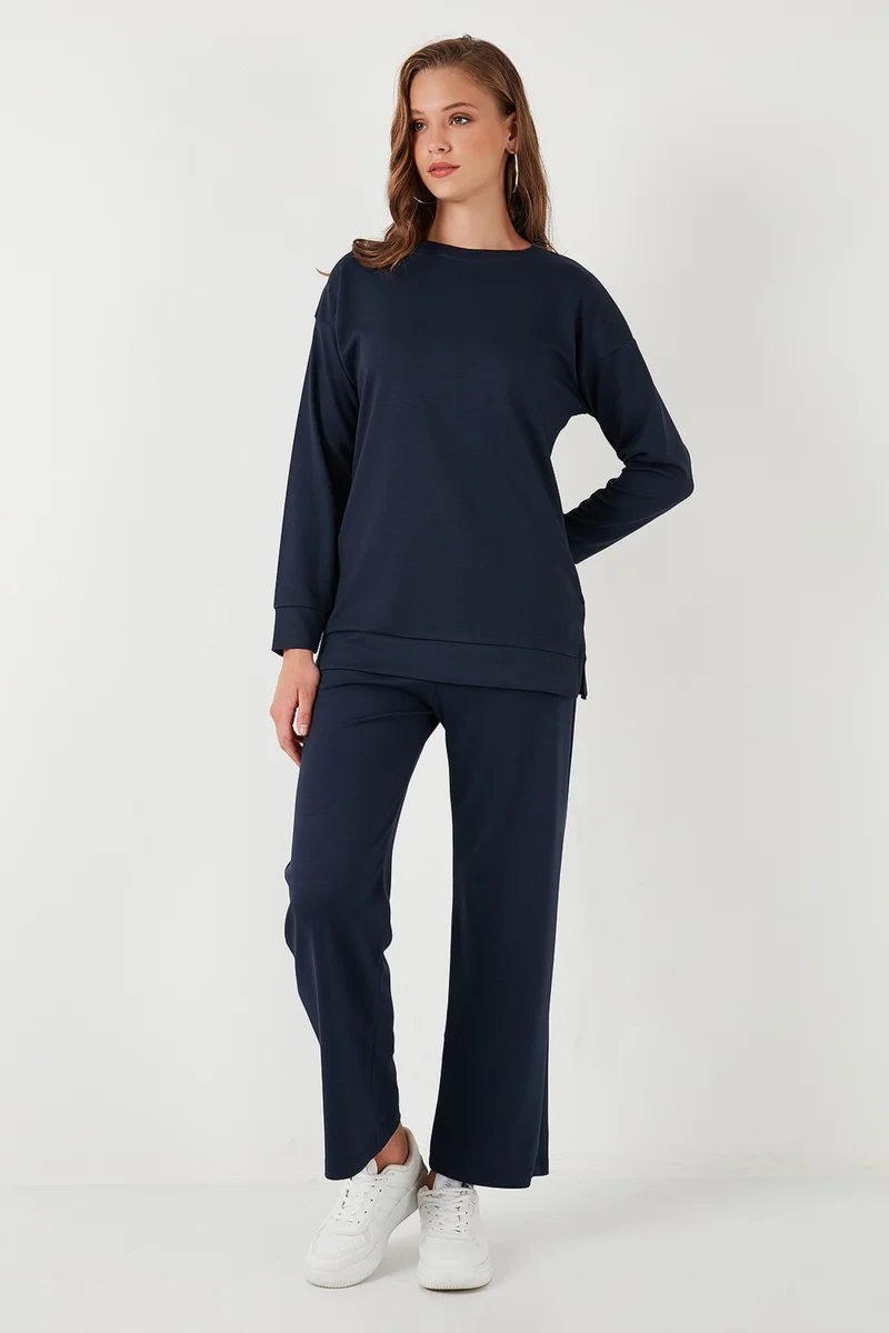 Lela Stretch Wide Leg Regular Fit Oysho Fabric Sweatpants Women's Sweatpants 5865881