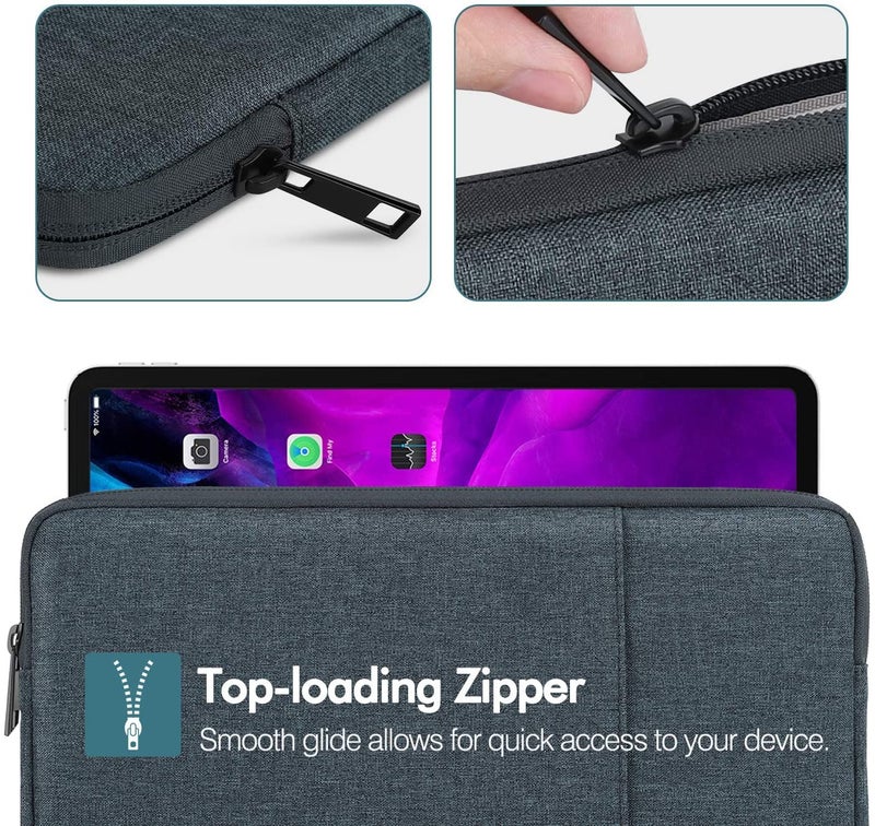 MOCA 9/11 Inch Tablet Sleeve Carrying Case for iPad 10.2,10.9, Air 3 iPad Pro 11 2021-2018, iPad Air 4 10.9 2020, Galaxy Tab Tab S8/S7/ A7 Lite/Tab A 10.1 Tablet Protective Sleeves Bag (Space Grey) - Image 5