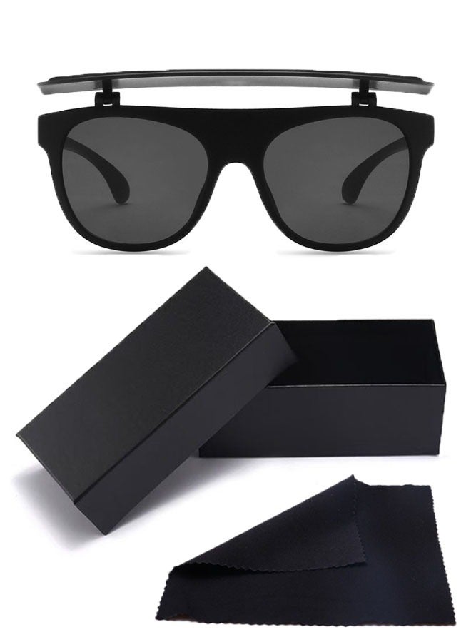Personalized Trendy Retro Flip Sunglasses - Image 5
