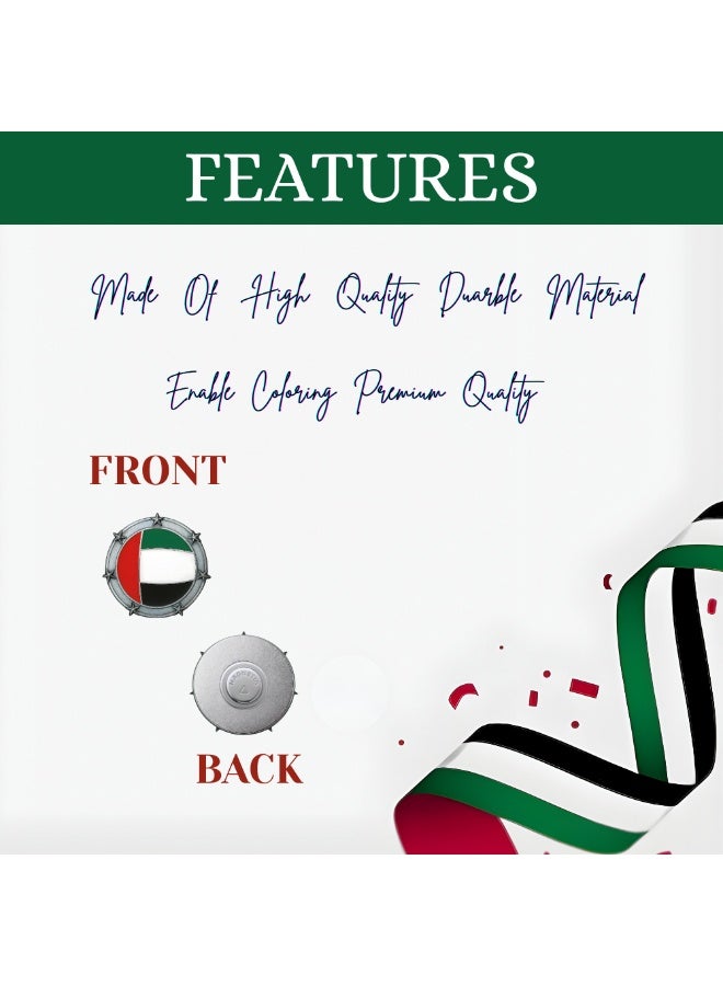 PRINTSHOP4ME UAE National Day Badges Lapel Pins For Celebrating UAE National Day Spirit Of Union Badges For Men,Women,Kids - Image 3