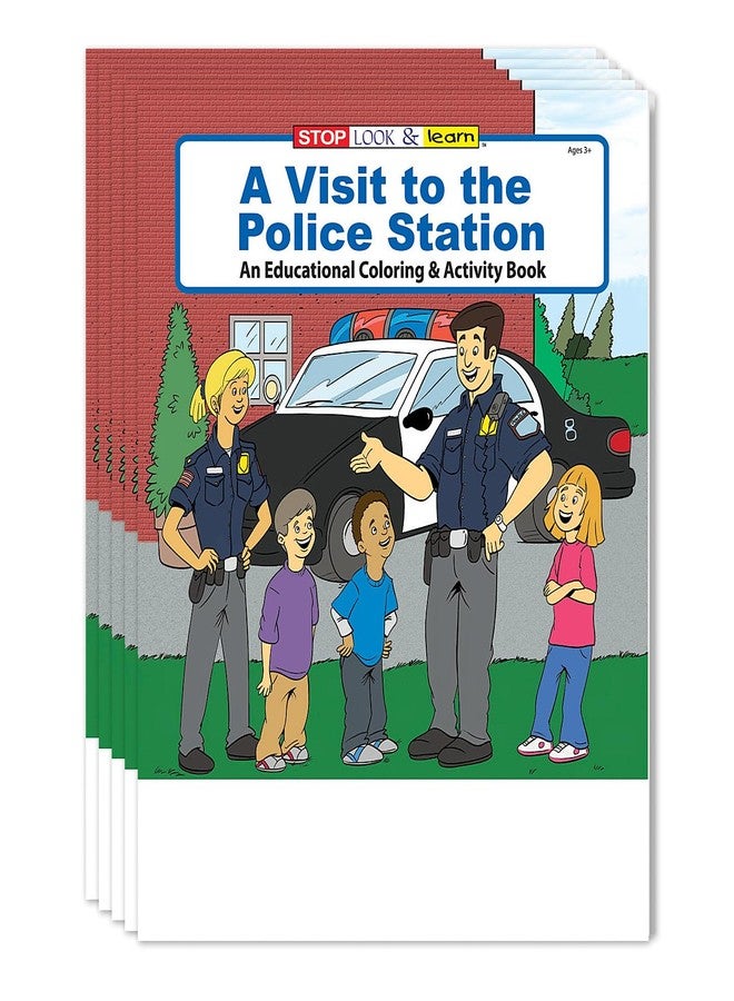 ZOCO - Police Coloring Books for Kids (25 Bulk Pack, Without Crayons) - Games, Puzzles, Activities - Officer Handouts for Kids - Image 1