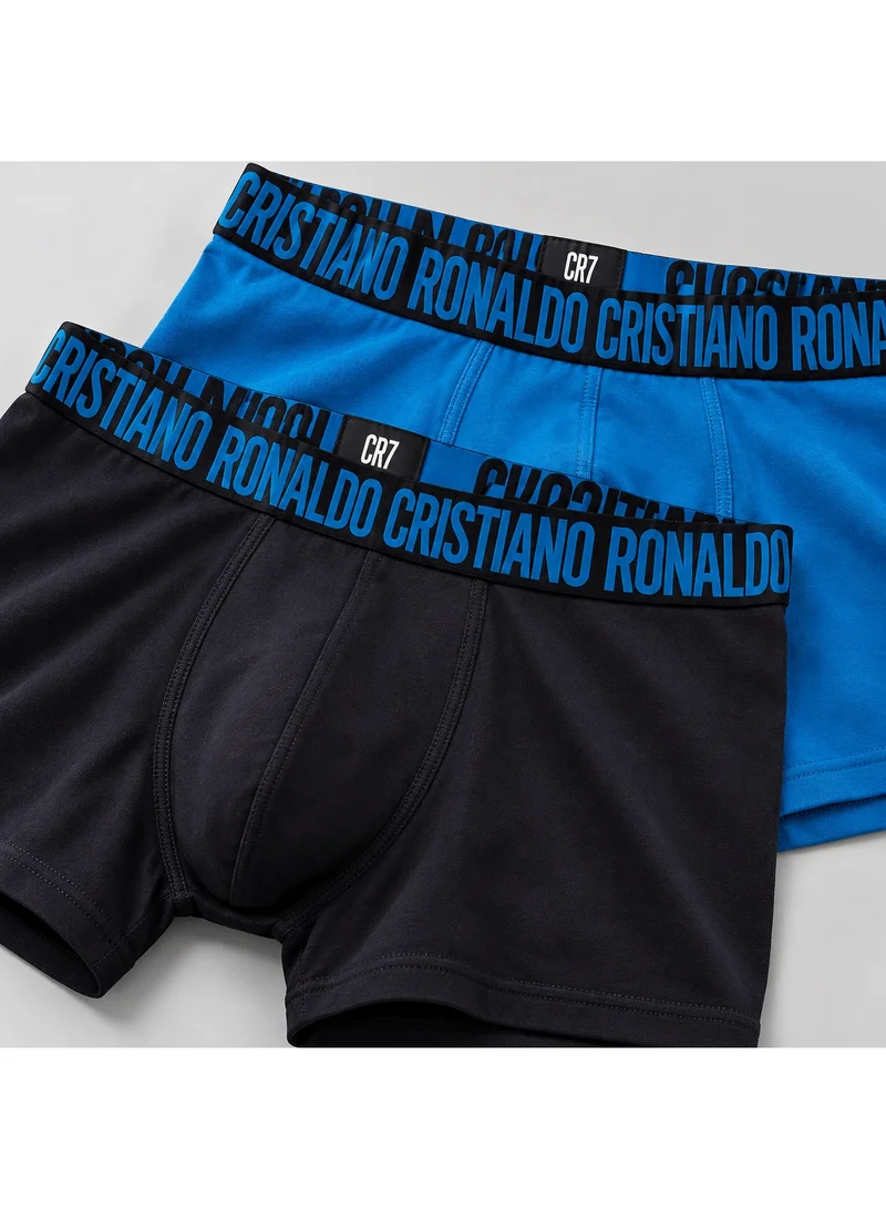 Cr7 CR7 Cristiano Ronaldo Men's Boxer Briefs, Pack of 2 - Black, Blue