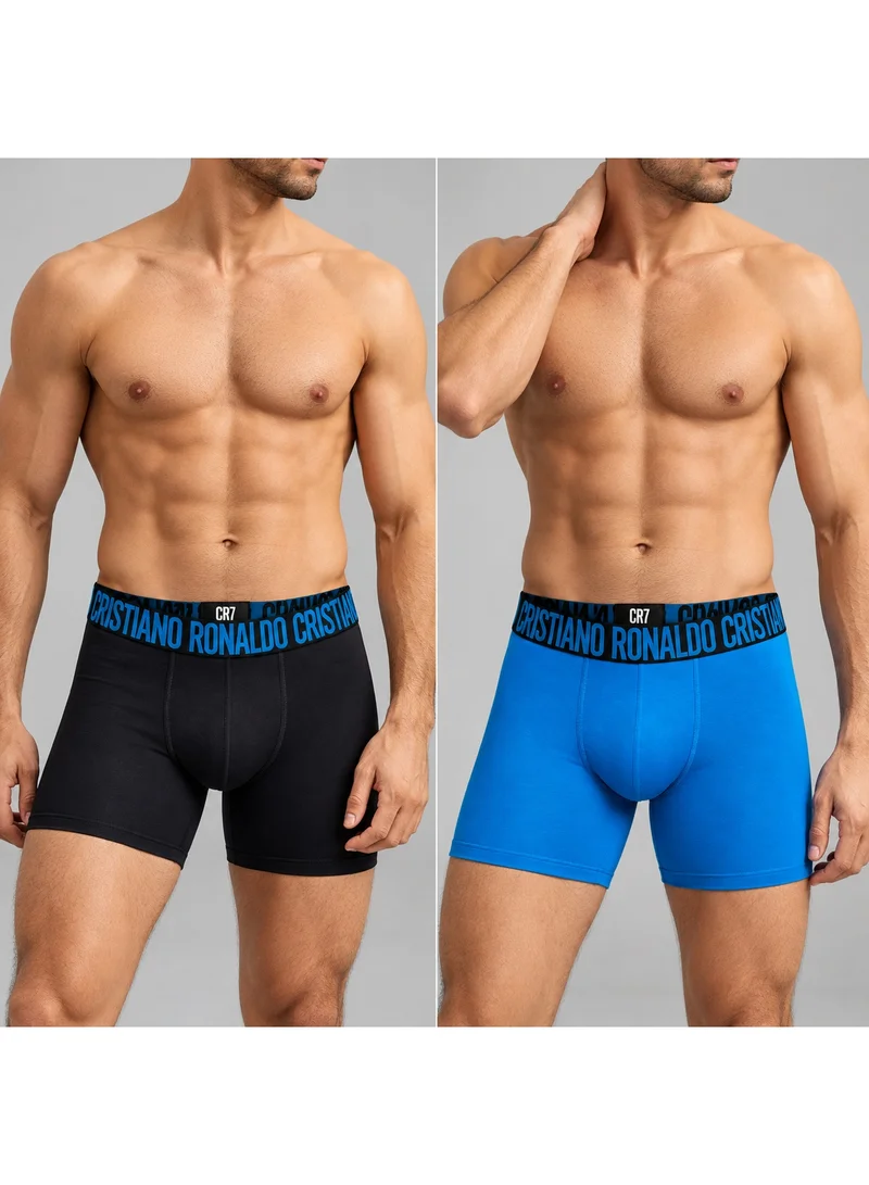 Cr7  CR7 Cristiano Ronaldo Men's Boxer Briefs, Pack of 2 - Black, Blue for Men | Best Price UAE