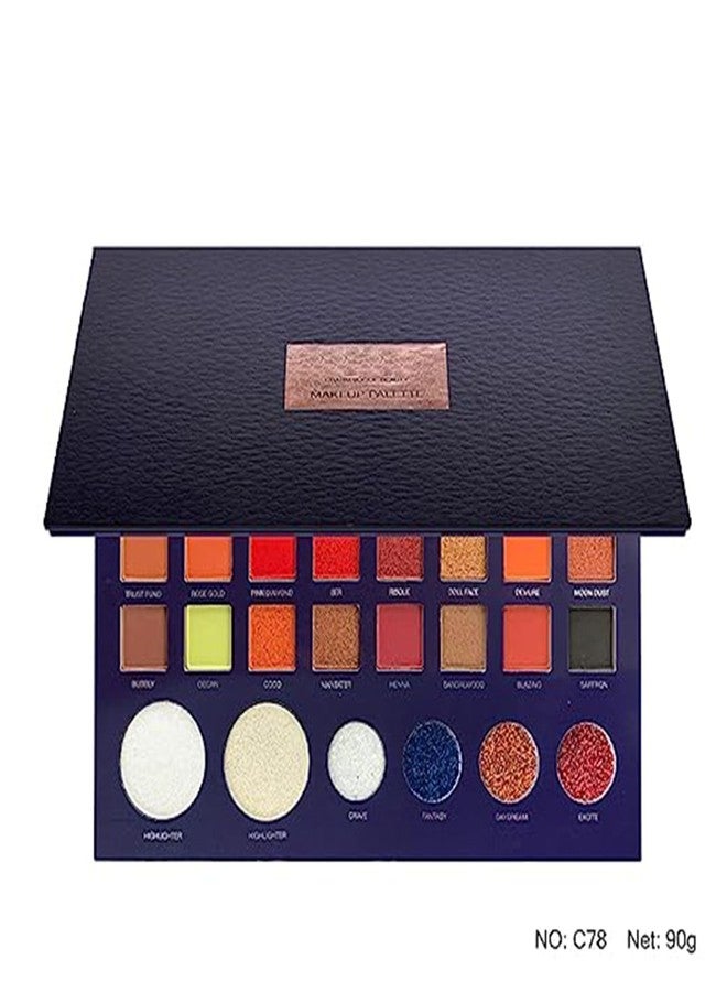 سي في بي لوحة مكياج CVB بـ 38 لونًا مع هايلايتر - لوحة ظلال عيون نابضة بالحياة ولوحة إضاءة لإطلالات عيون مذهلة - Image 3