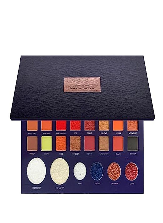 سي في بي لوحة مكياج CVB بـ 38 لونًا مع هايلايتر - لوحة ظلال عيون نابضة بالحياة ولوحة إضاءة لإطلالات عيون مذهلة - Image 2