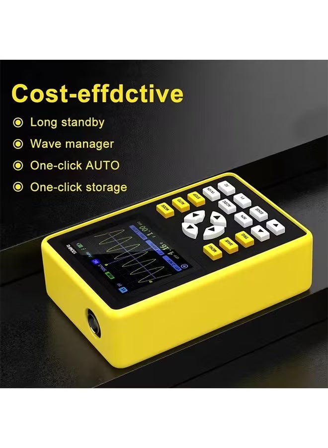 فنيرسي جهاز قياس الذبذبات الرقمي المحمول FNIRSI-5012H، معدل أخذ العينات 500 مللي ثانية/ثانية، عرض النطاق الترددي التناظري 100 ميجاهرتز، يدعم تخزين الأشكال الموجية 2.4 بوصة - Image 3