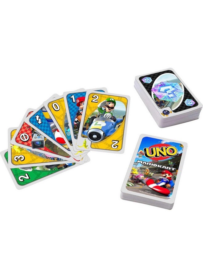 Mattel Games Uno Mario Kart Card Game For Kids, Adults, Family & Game Night With Special Rule For 2 To 10 Players  - Image 3