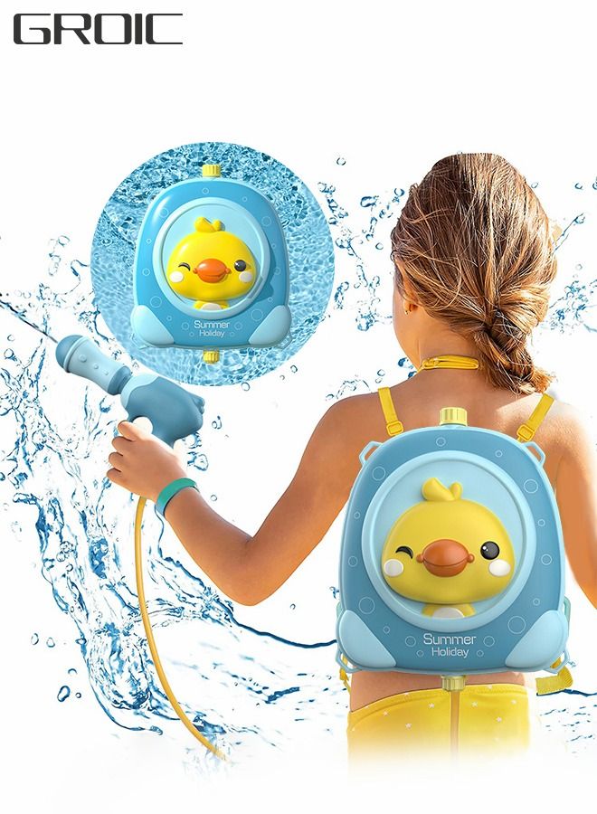 GROIC Outdoor water gun toys, children's backpack water gun, large-capacity water gun suitable for water fights in outdoor swimming pools on the beach  - Image 1