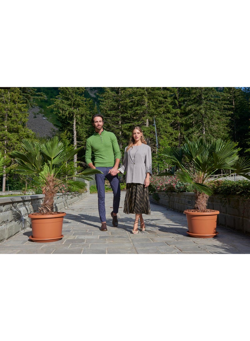 IDEL Indoor Flower Pot Idel Etrusco – Modern Plastic Planter for Home & Office Decor – Lightweight & Durable – Available in 15L, 7.5L, and 4L Sizes - Made in Italy - by Idel - Image 4