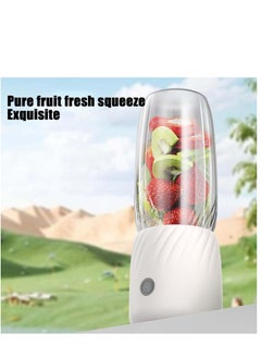 KASTWAVE Portable Blenders Rechargeable Mini Juicer, Handheld Mini Personals Electric Juicer for Fruit and Vegetables, USB Rechargeable Mini Juicing Cup for Outdoor Sports Travel (White)  - Image 3