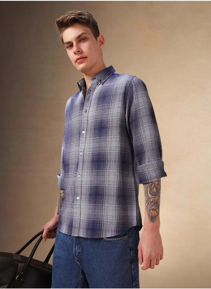 دينيس لينغو Navy Shirt For Men For Men
