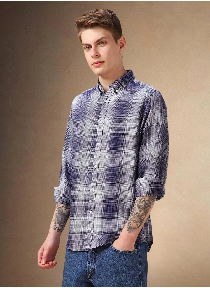 دينيس لينغو Navy Shirt For Men For Men