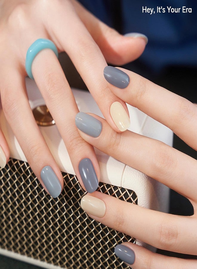 Heyhae Semi Cured Gel Nail Strips | Sun-Cured No LED Lamp Needed Easy Apply & Remove | Includes 28 strips, 1 Prep Pad, 1 Nail File & 1 Wooden Stick - Hey, It's Your Era - Image 2