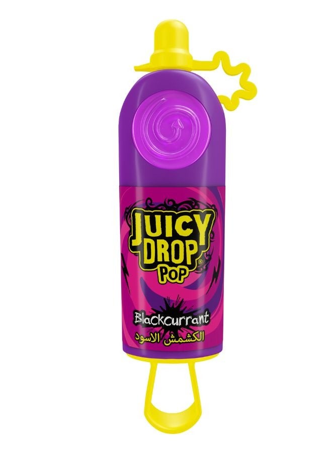 Bazooka Juicy Drop Pop Strawberry & Blackcurrant Candy 26g - Image 1