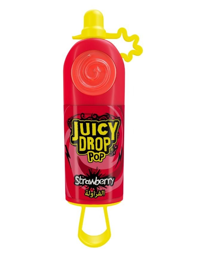 Bazooka Juicy Drop Pop Strawberry & Blackcurrant Candy 26g - Image 2