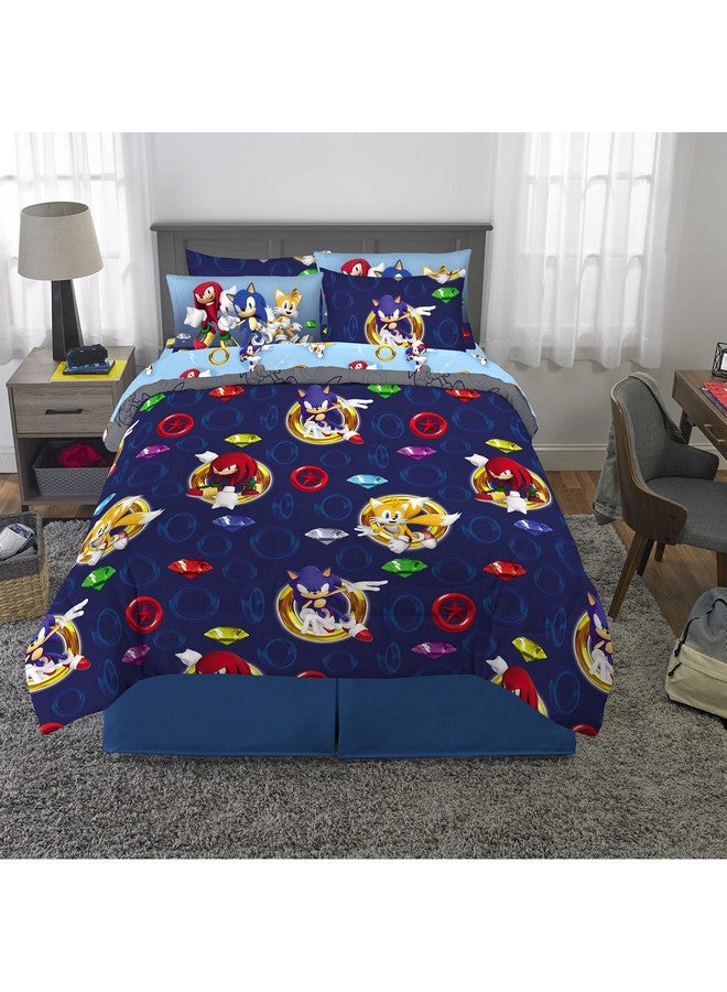 Franco Kids Bedding Super Soft Comforter and Sheet Set with Sham, 7 Piece Full Size, Sonic The Hedgehog - Image 3
