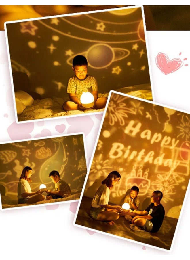 CRONY Bowknot Star Projector  Features 8 Rotating Starry Patterns with Built-in Music, Creating Romantic Ambiance for Bedrooms & Gift Occasions - Image 3