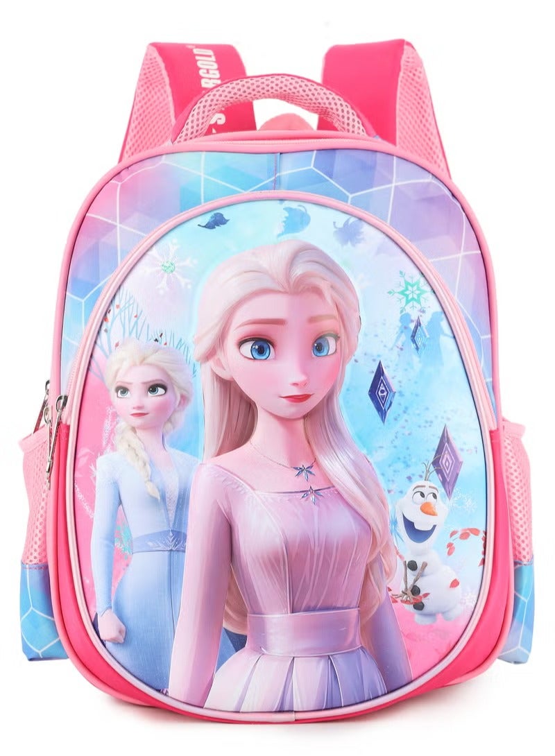 Disney Frozen Girls Backpack For Baby Girls With Adjustable Strap For School 14 Inch - Image 1