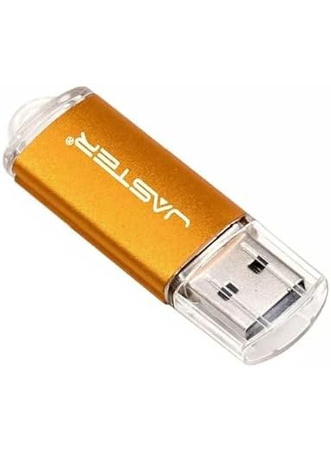 Yellow 4GB USB Flash Drive Pen Drive Memory Stick Free Key Chain Business Gift - Image 1